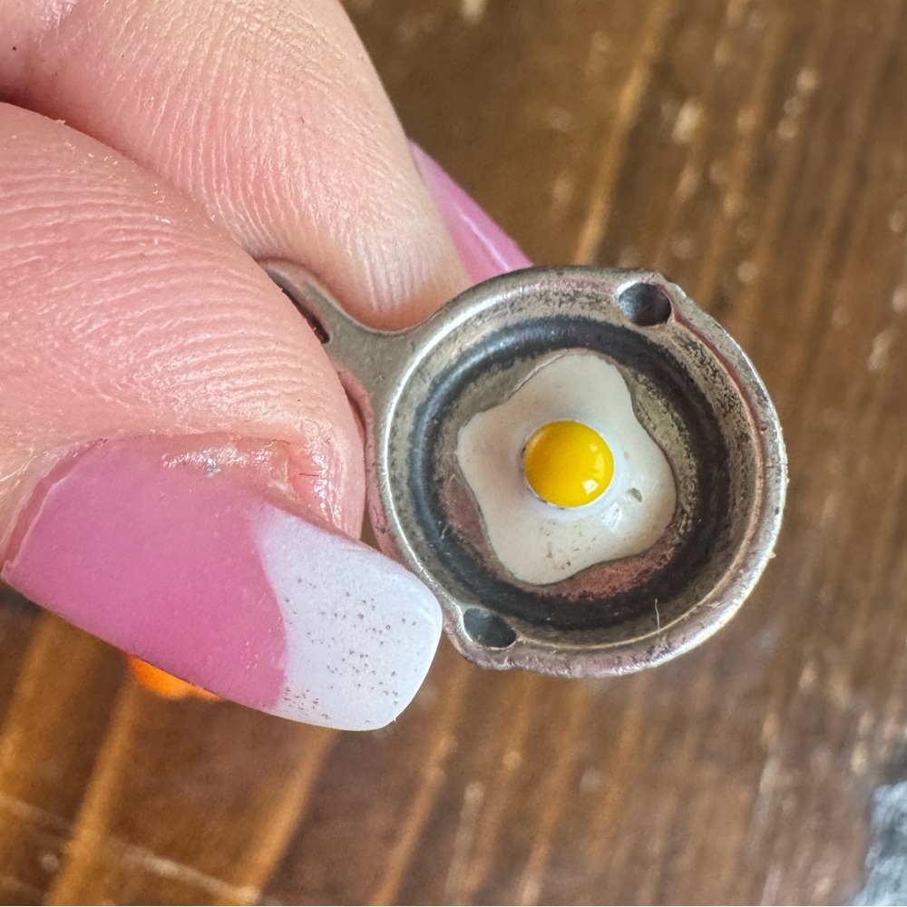 Fried Egg Silver Charm James Avery